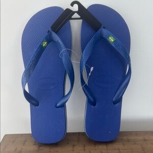 Havaianas Classic Brazilian Flag Flip Flops Size 41-42